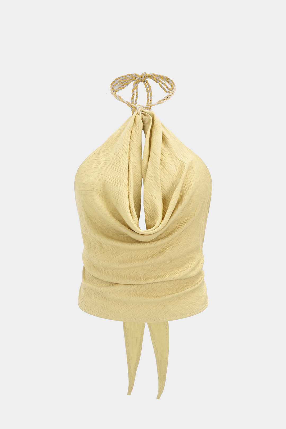 Jackols Halter Neck Cami Top - Tank Tops & Cami, ORANGE YELLOW