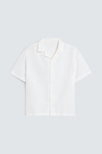 Jackols Textured Resort Shirt - White