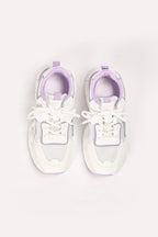 Jackols Contrast Chunky Trainers - White/Purple