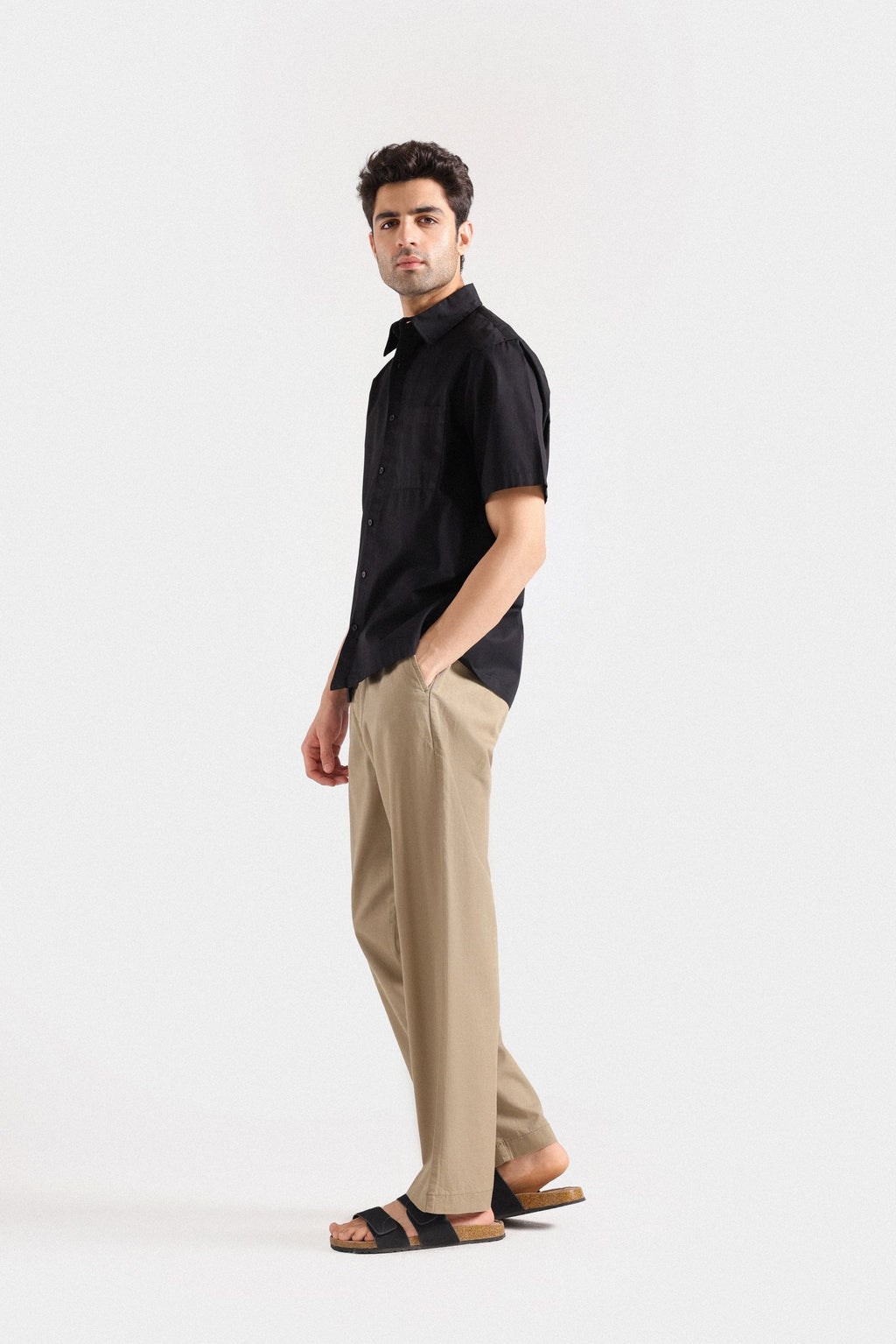 Jackols Basic Cotton Shirt - Black