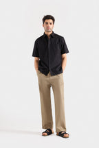 Jackols Basic Cotton Shirt - Black