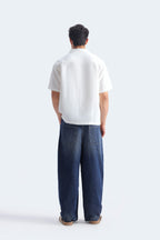 Jackols Textured Resort Shirt - White