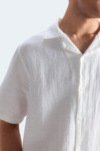 Jackols Textured Resort Shirt - White